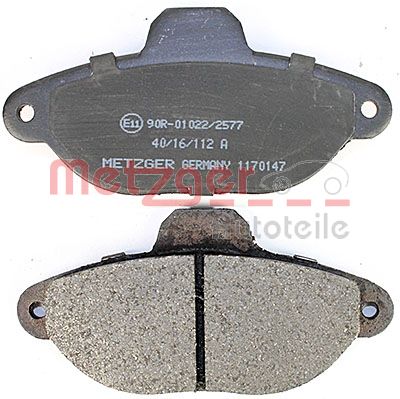 METZGER 1170147 Bremsbelagsatz, Scheibenbremse